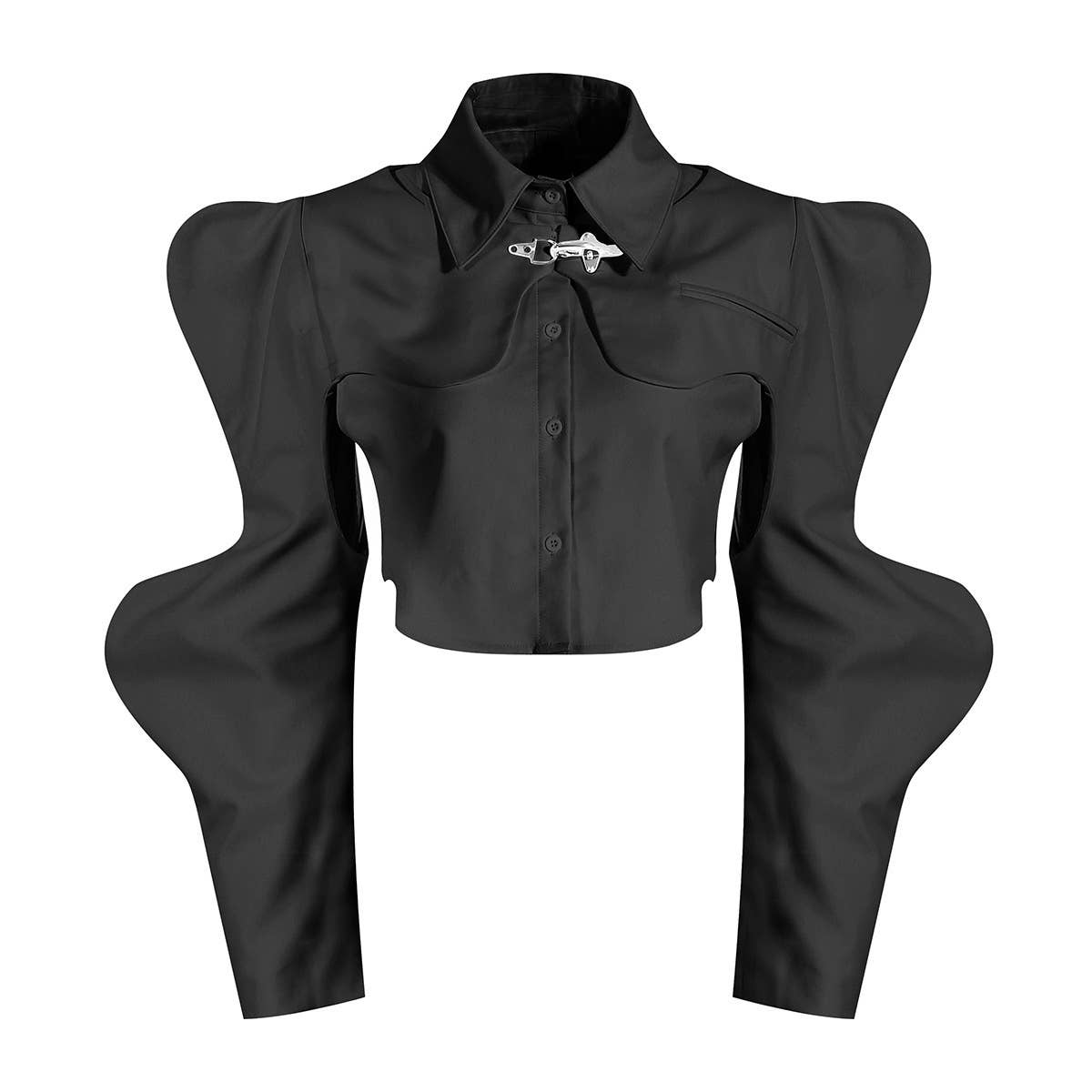 Sleeveless Vest Shawl Suit - Short Shirt Ensemble