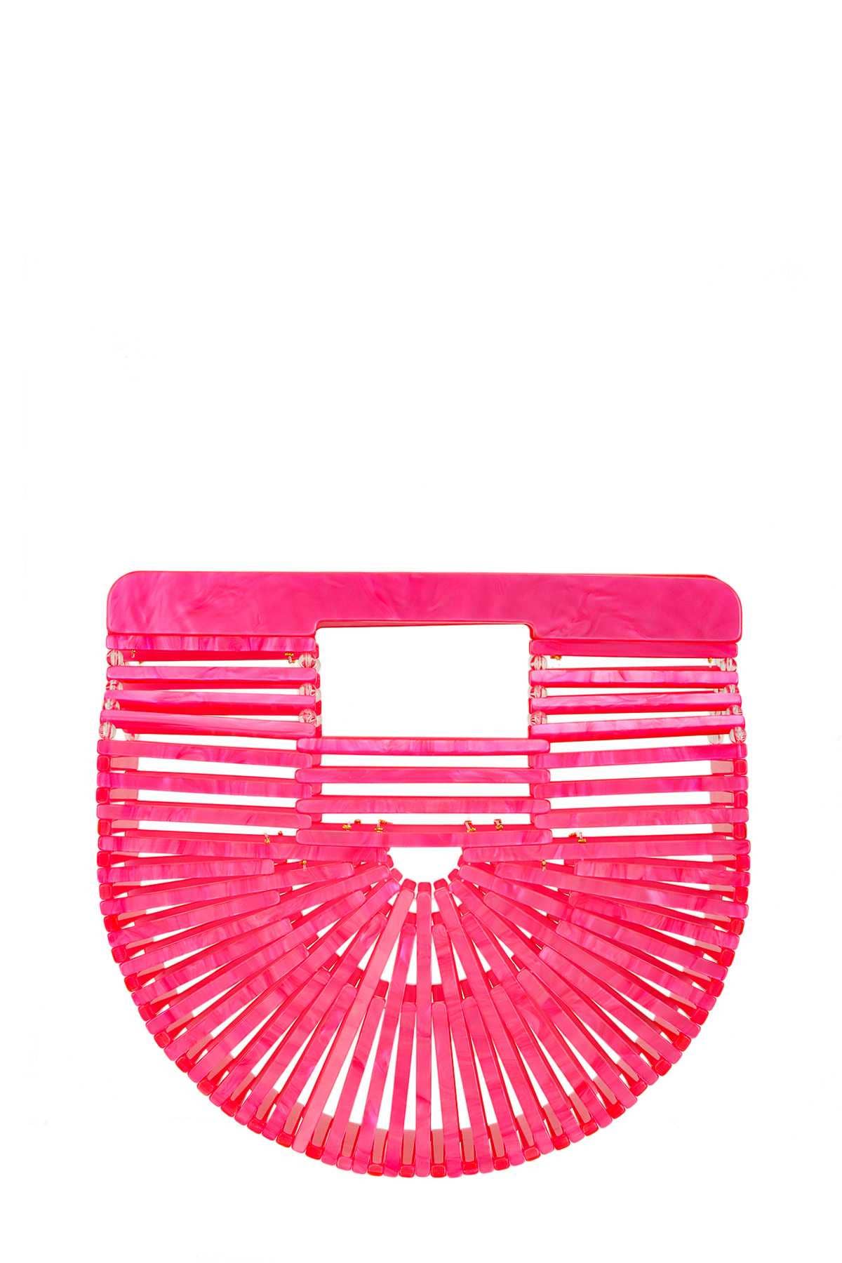 Bamboo Acrylic Clutch Hand bag