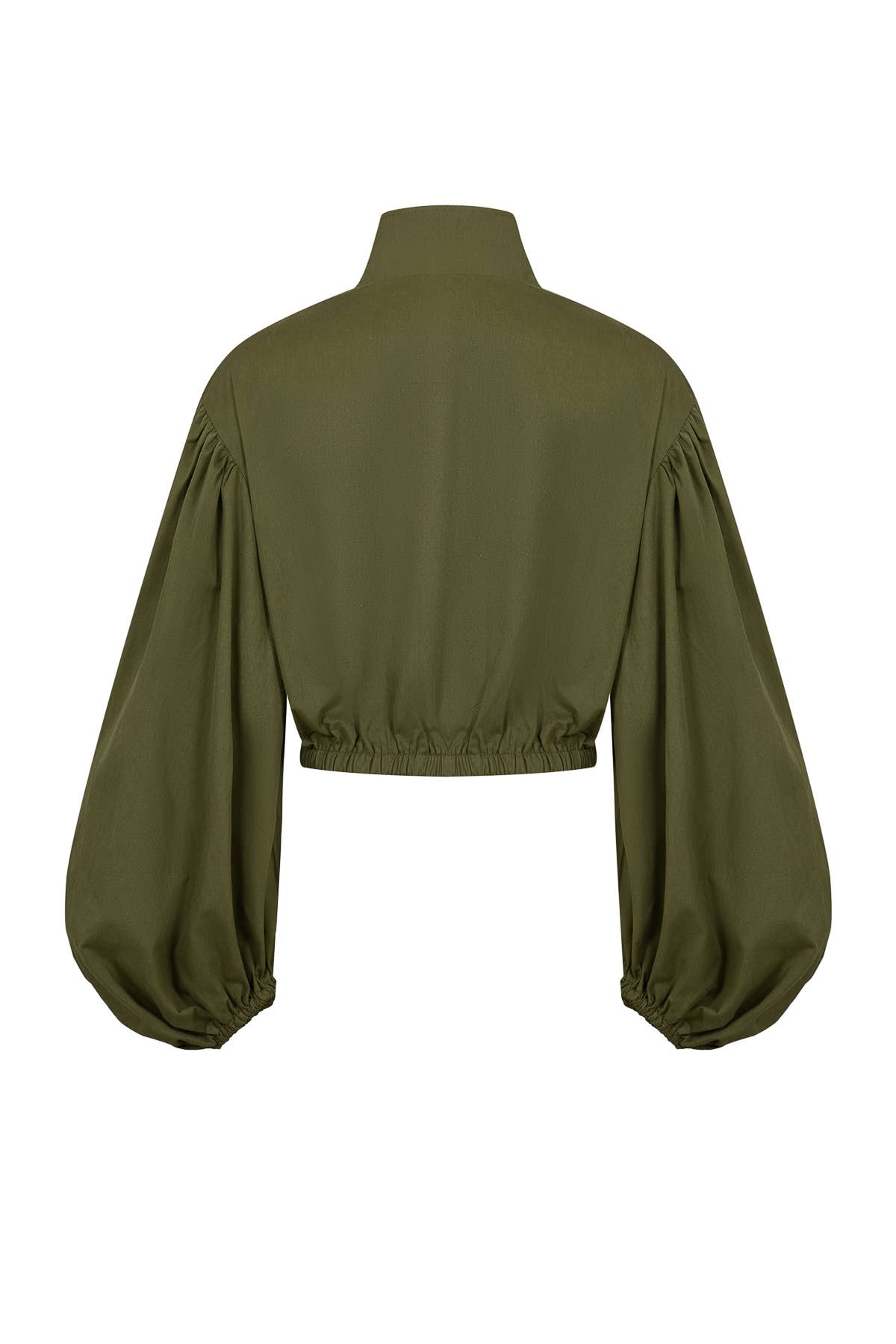 Super Puffed Sleeves Piping Detail Jacket
