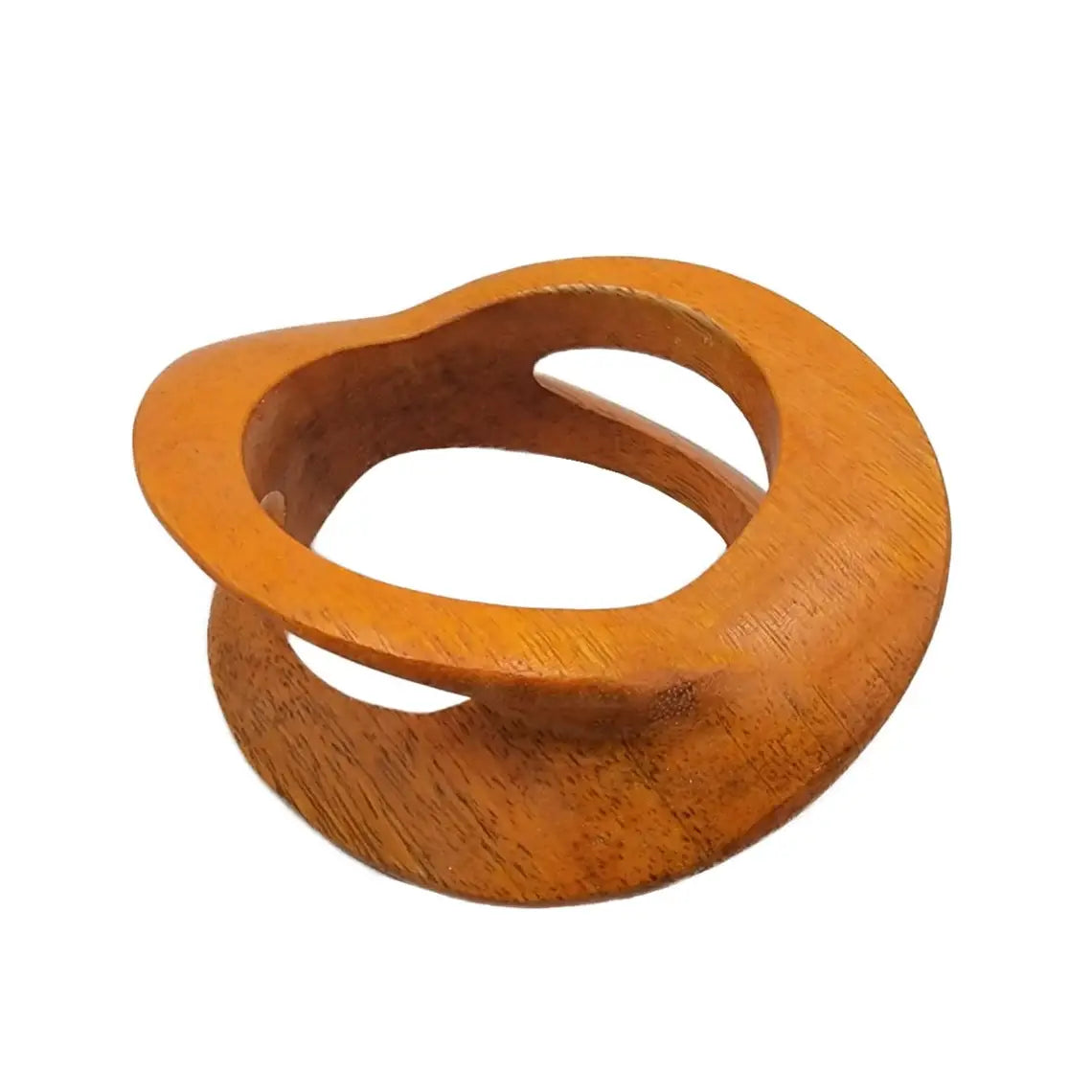 Carved Wooden Bangle African Jewelry