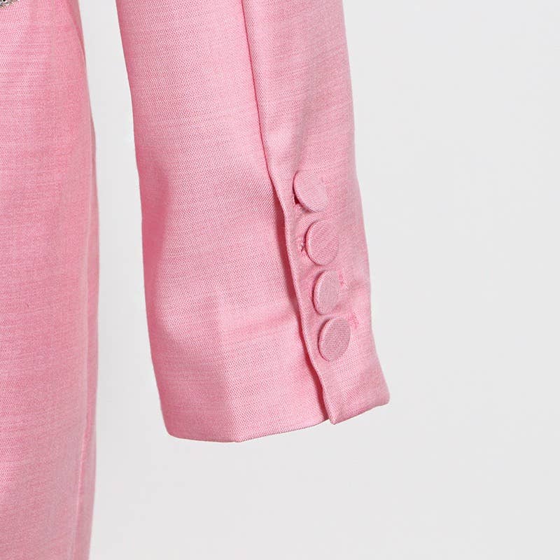 Backless Diamond Suit Jacket - Versatile & Sexy