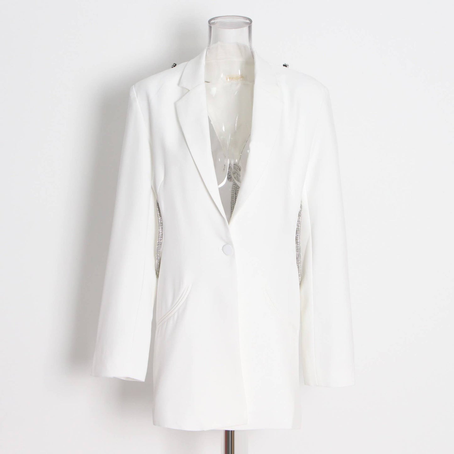 Backless Diamond Suit Jacket - Versatile & Sexy