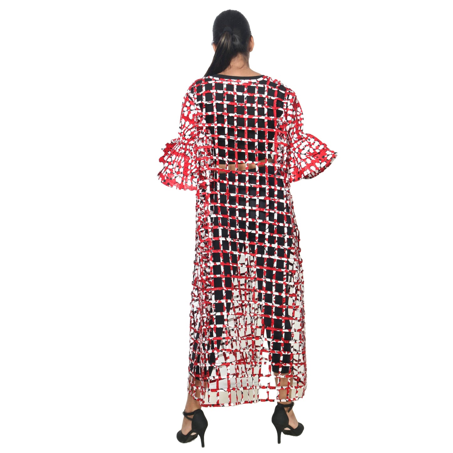 Women’s Cage Style Jacket with Print Sleeves